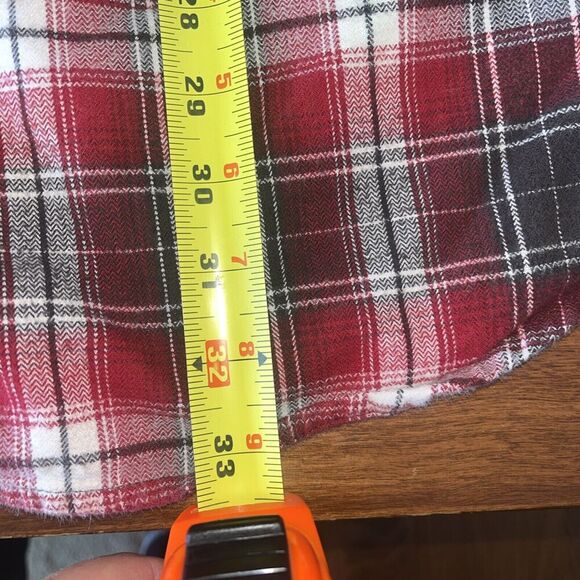 Carhartt Regular Fit Heavy Flannel Shirt Red Plaid Long Sleeve Men's Size 2XLT - Picture 4 of 5